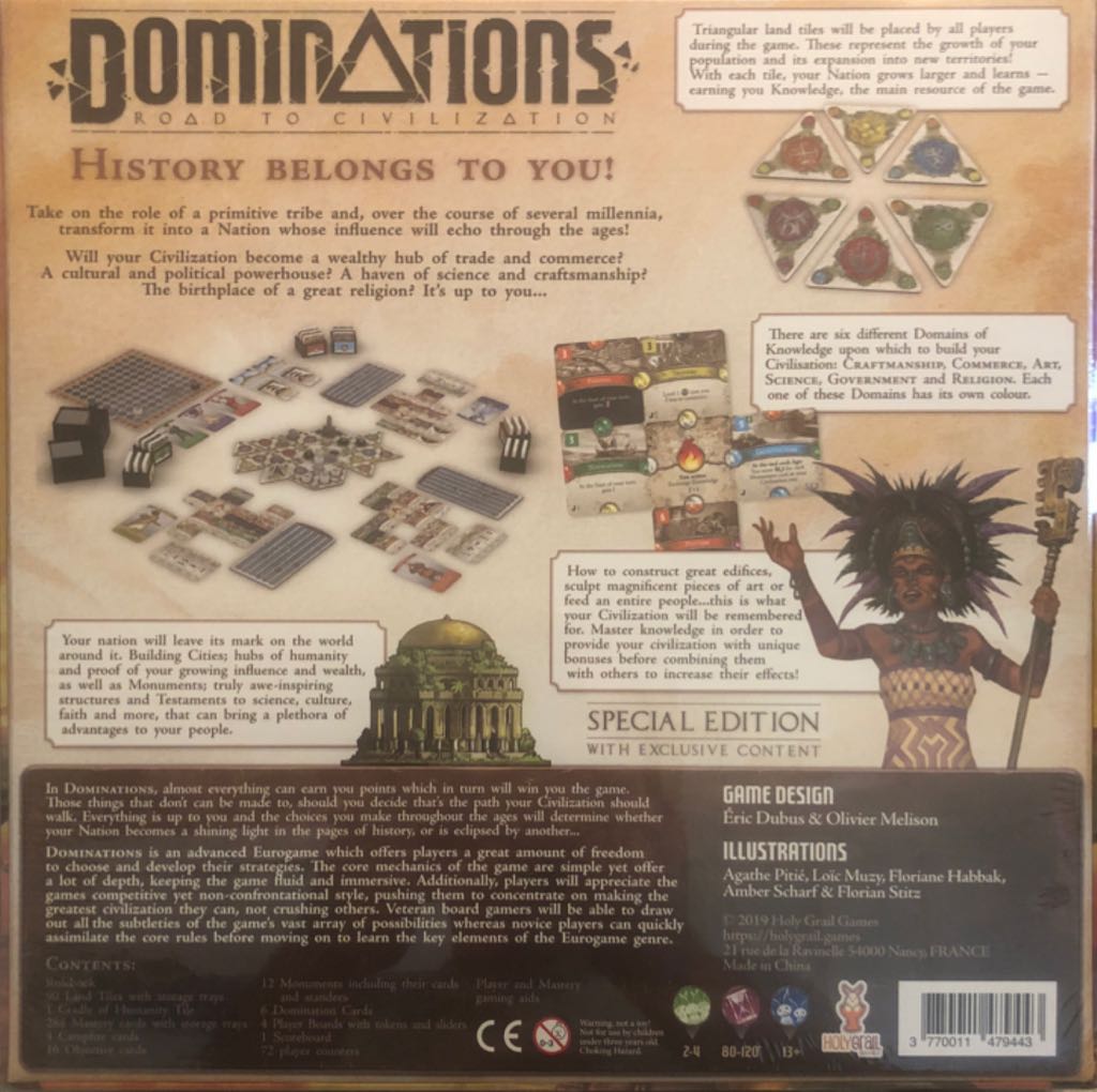 Dominations: Road To Civilization  (2-4) board game collectible [Barcode 3770011479443] - Main Image 2