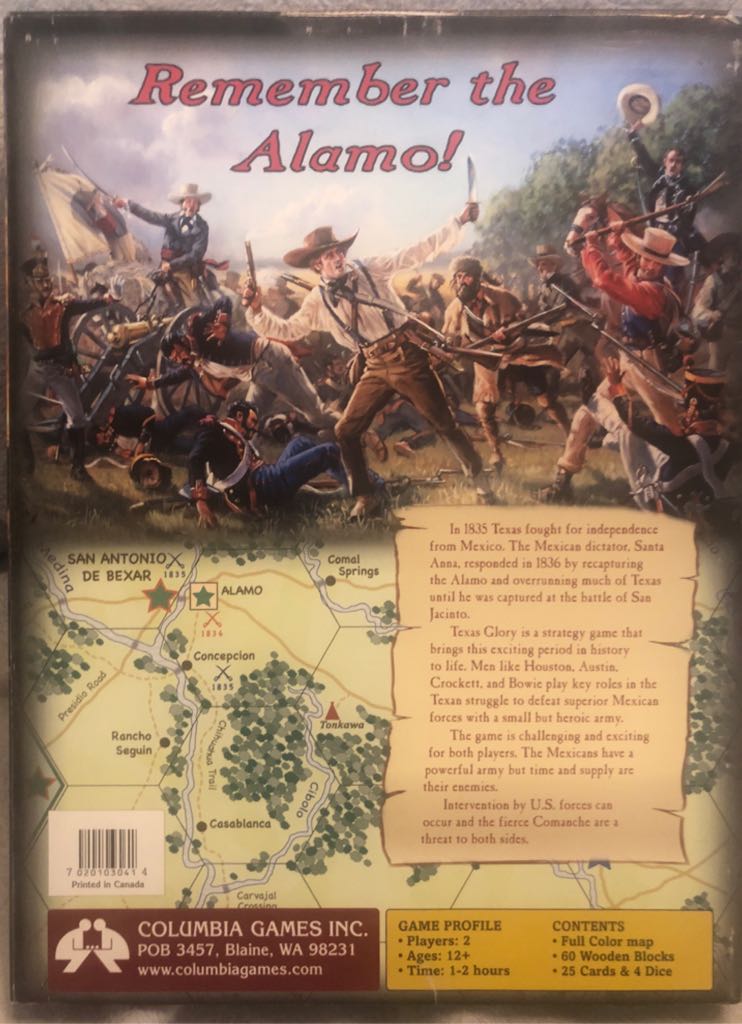 Texas Glory  (2) board game collectible - Main Image 2