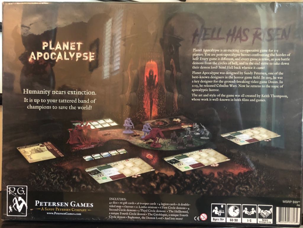 Planet Apocalypse  (1-5) board game collectible [Barcode 680569978165] - Main Image 2