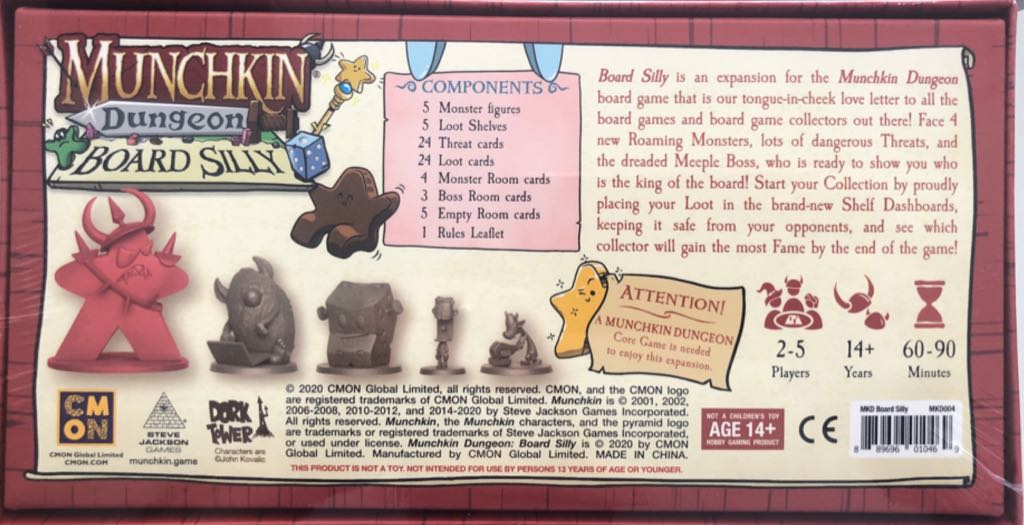 Munchkin Dungeon: Board Silly  (2-5) board game collectible [Barcode 889696010469] - Main Image 2