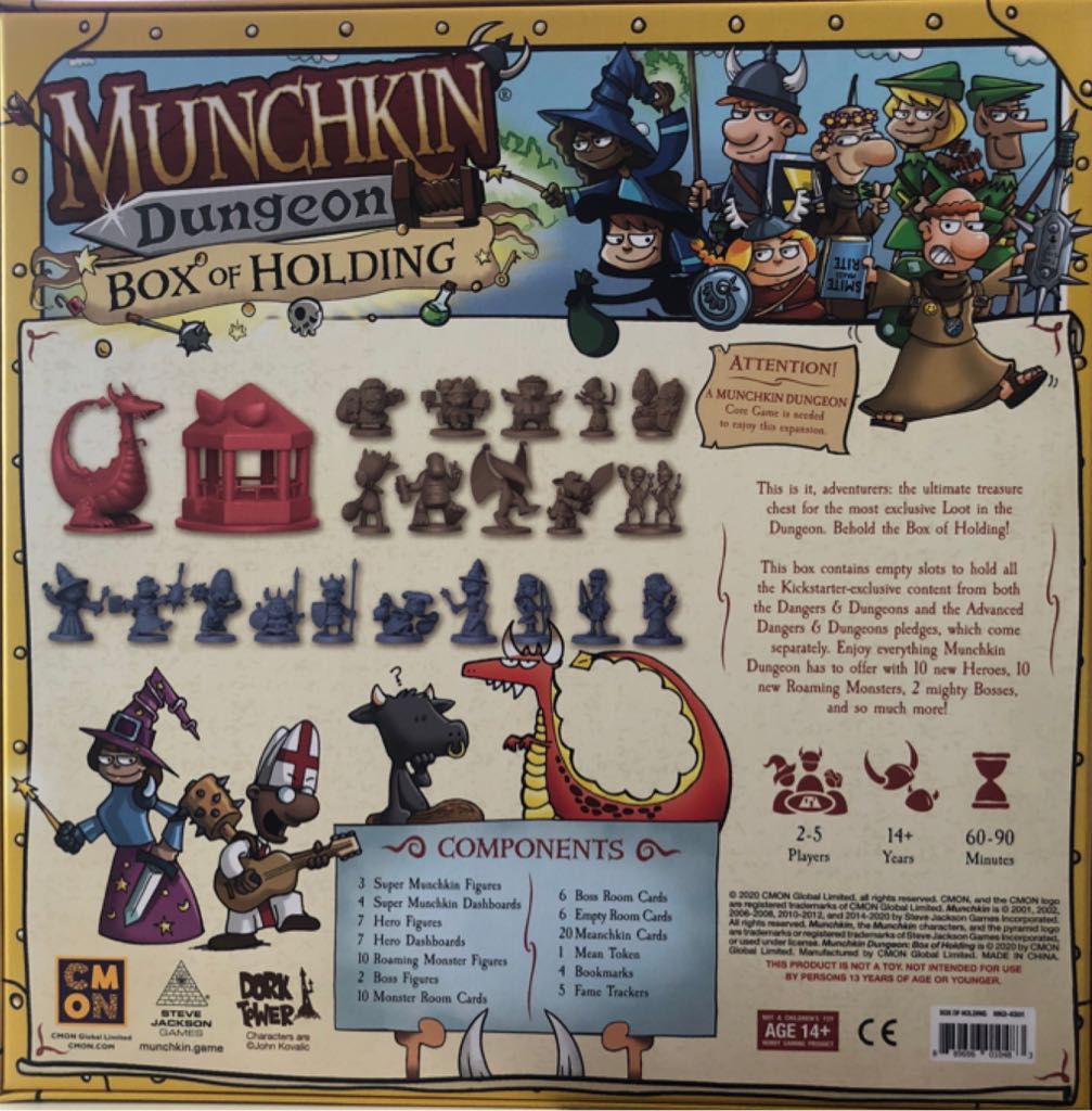 Munchkin Dungeon: Box Of Holding  board game collectible [Barcode 889696010483] - Main Image 2