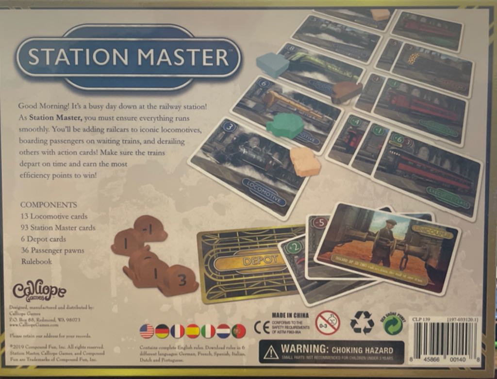 Station Master  (2-6) board game collectible [Barcode 845866001408] - Main Image 2