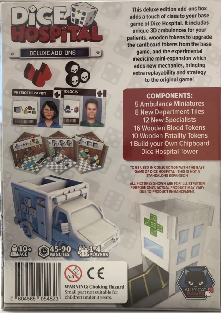 Dice Hospital Deluxe Add-Ons  (1-4) board game collectible [Barcode 604565054623] - Main Image 2
