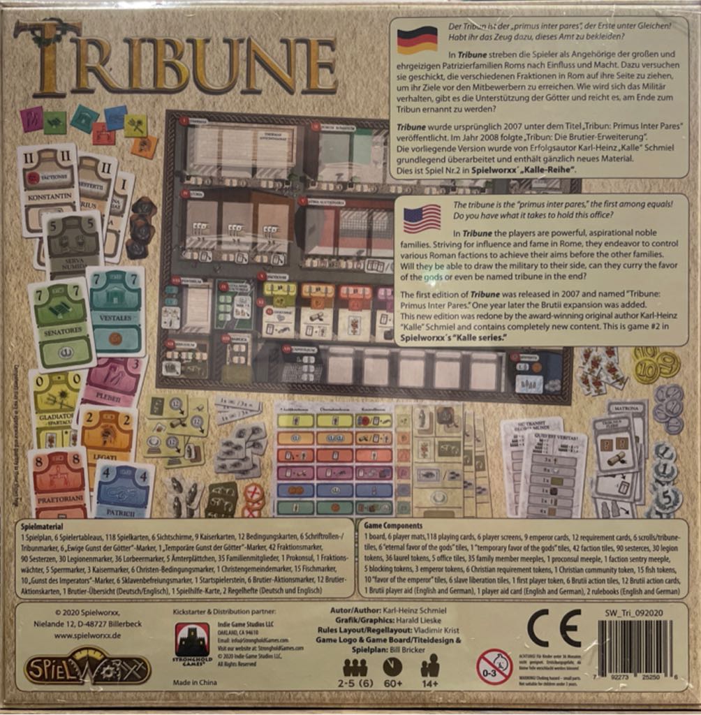 Tribune  (2-6) board game collectible [Barcode 792273252506] - Main Image 2