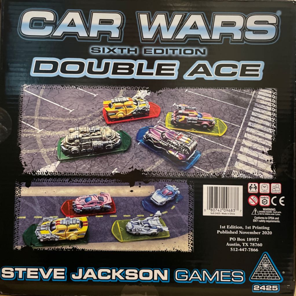 Car Wars: Sixth Edition Double Ace  (2-4) board game collectible [Barcode 080742096837] - Main Image 2