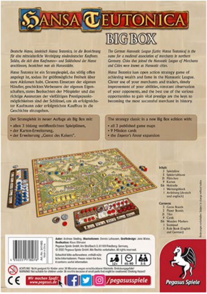 Hansa Teutonica - Big Box  (3-5) board game collectible [Barcode 4250231718076] - Main Image 2