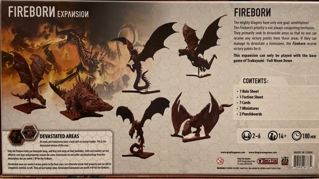 Tsukuyumi: Fireborn  (3-6) board game collectible [Barcode 616909967339] - Main Image 2