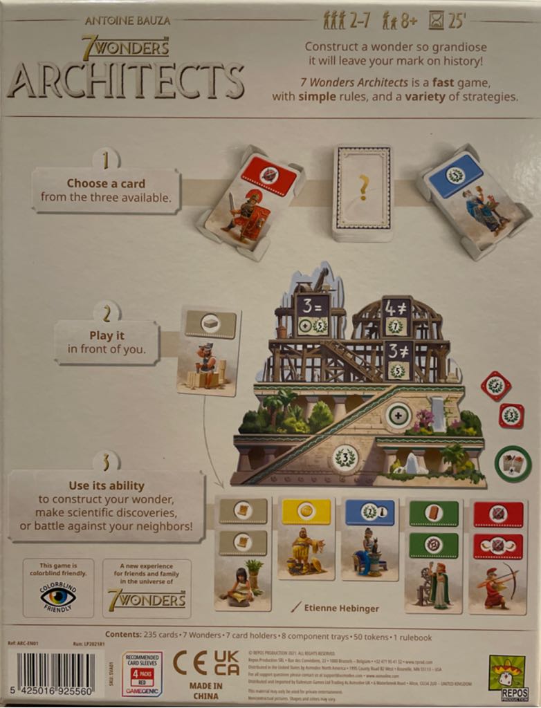 7 Wonders: Architects  (2-7) board game collectible [Barcode 5425016925560] - Main Image 2