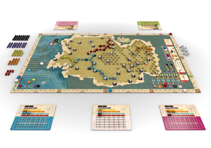 Ride the Rails: France & Germany  (3-5) board game collectible [Barcode 850000576117] - Main Image 2