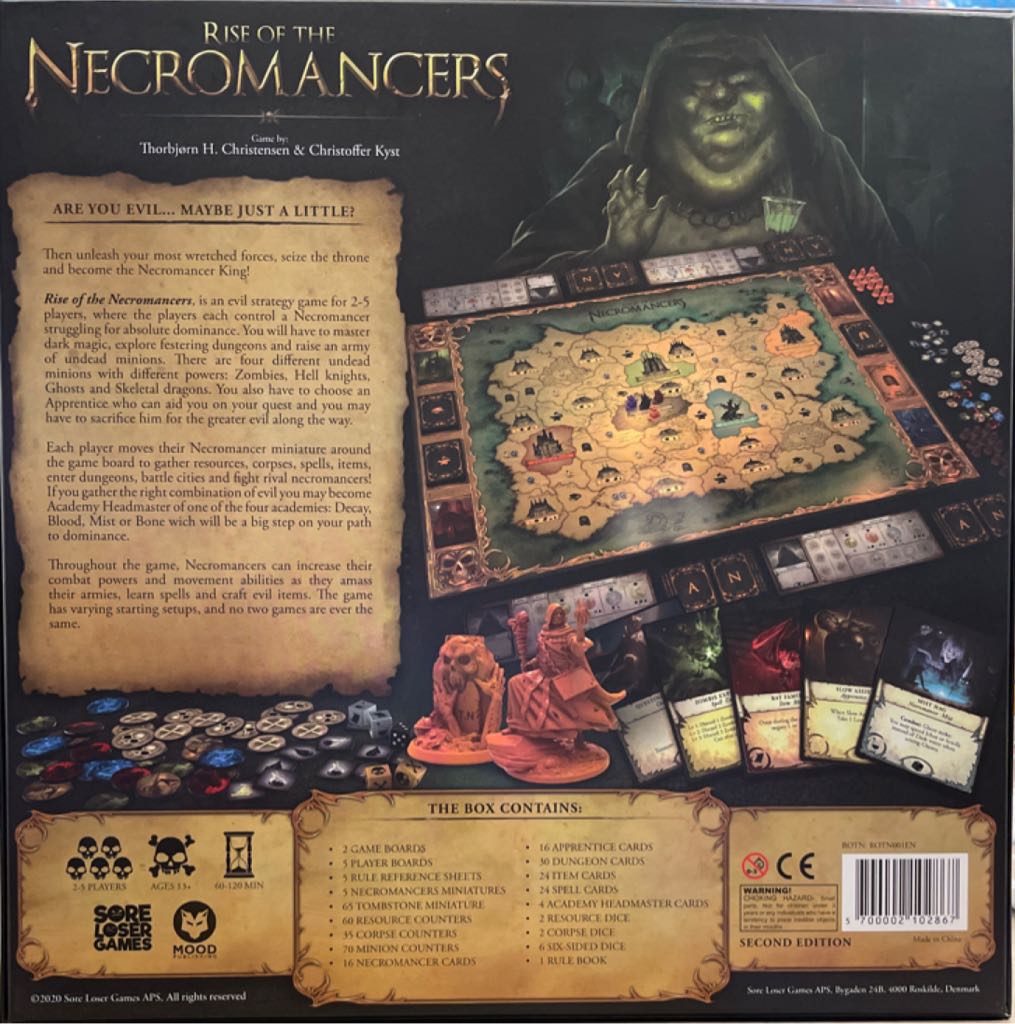 Rise Of The Necromancers: Second Edition  (2-5) board game collectible [Barcode 5700002102867] - Main Image 2