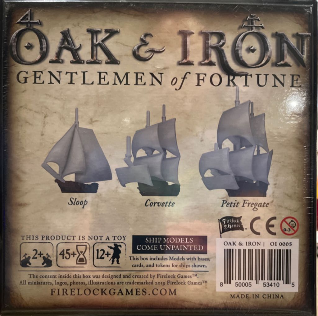 Oak & Iron: Gentlemen of Fortune  board game collectible [Barcode 850005534105] - Main Image 2