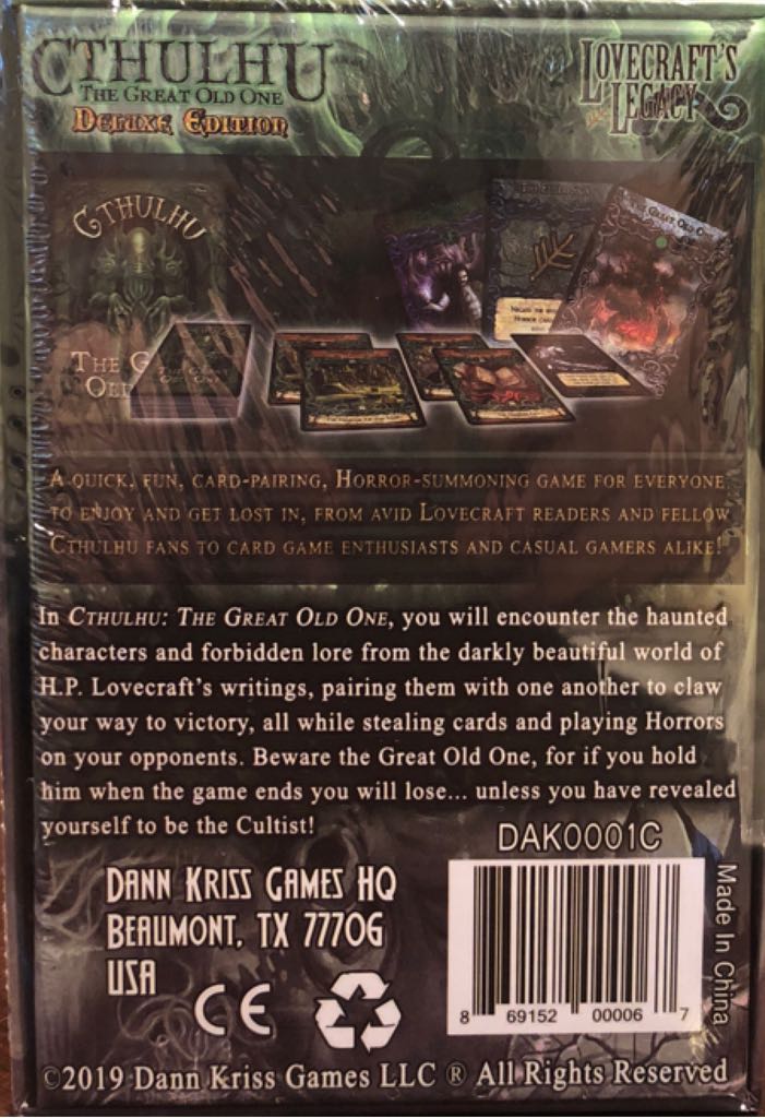 Cthulhu: The Great Old One  (2-6) board game collectible [Barcode 869152000067] - Main Image 2