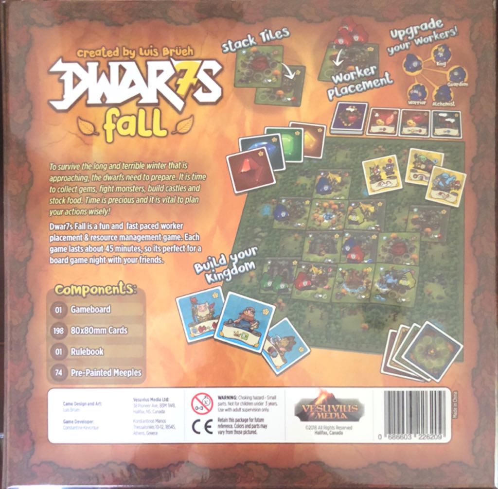 Dwar7s Fall: Kickstarter Edition  (2-7) board game collectible [Barcode 686603226209] - Main Image 2