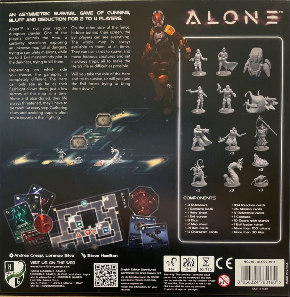 Alone  (2-4) board game collectible [Barcode 8056324760160] - Main Image 2