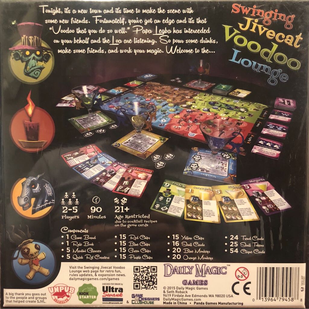 Swinging Jivecat Voodoo Lounge  (2-5) board game collectible [Barcode 013964794588] - Main Image 2