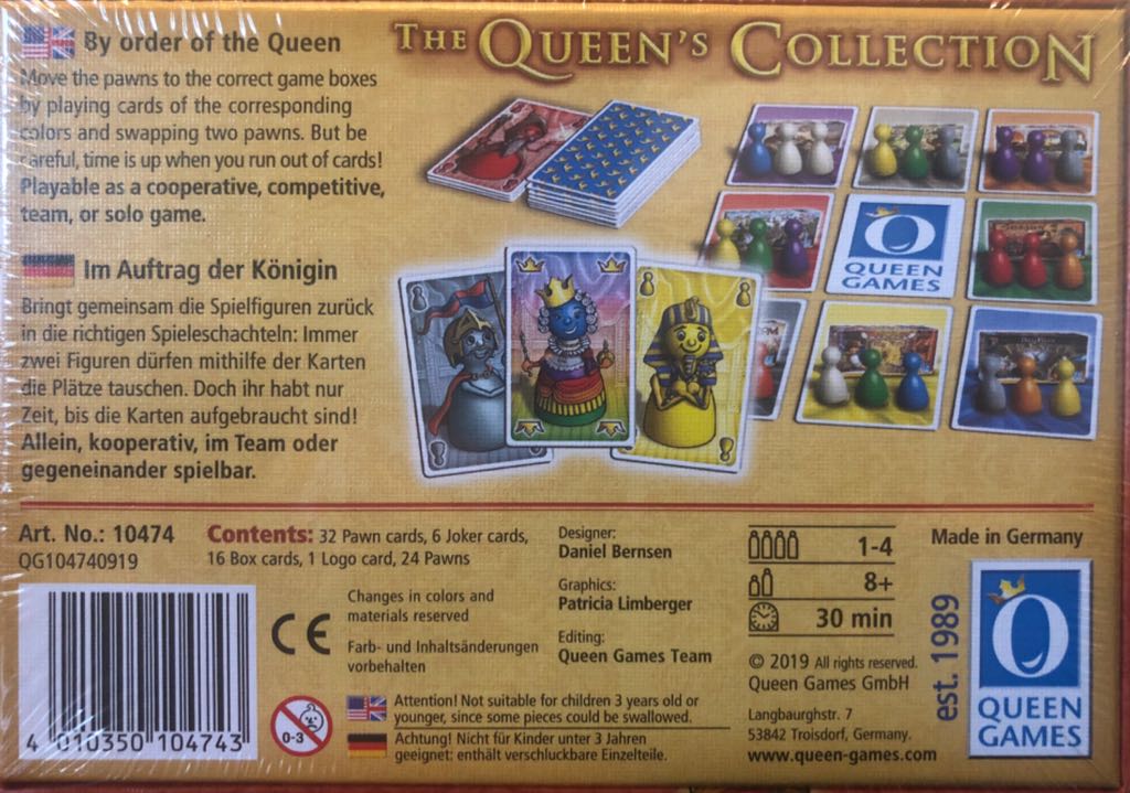 Queen’s Collection, The  (1-4) board game collectible [Barcode 4010350104743] - Main Image 2