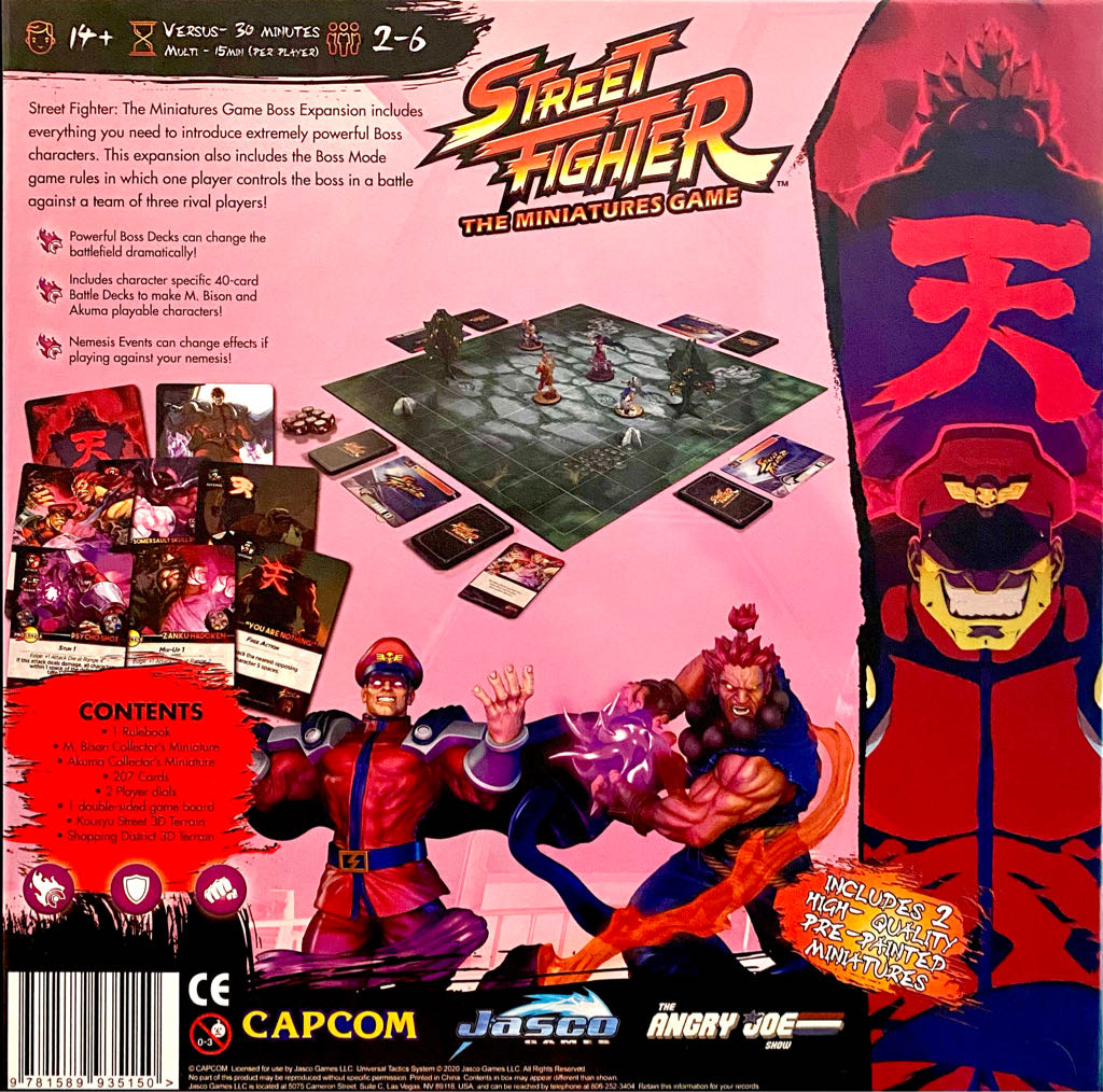 Street Fighter: The Miniatures Game - Boss Expansion  (2-6) board game collectible [Barcode 9781589935150] - Main Image 2