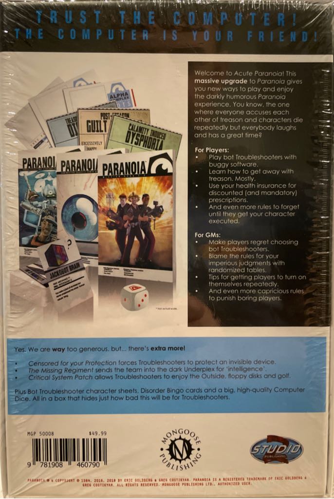 Acute Paranoia  board game collectible [Barcode 9781908460790] - Main Image 2