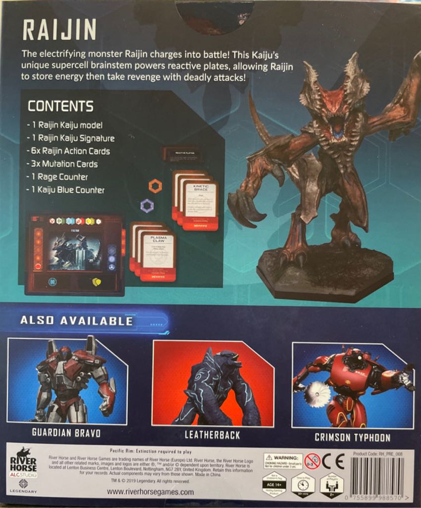 Pacific Rim: Raijin  board game collectible [Barcode 755899988570] - Main Image 2