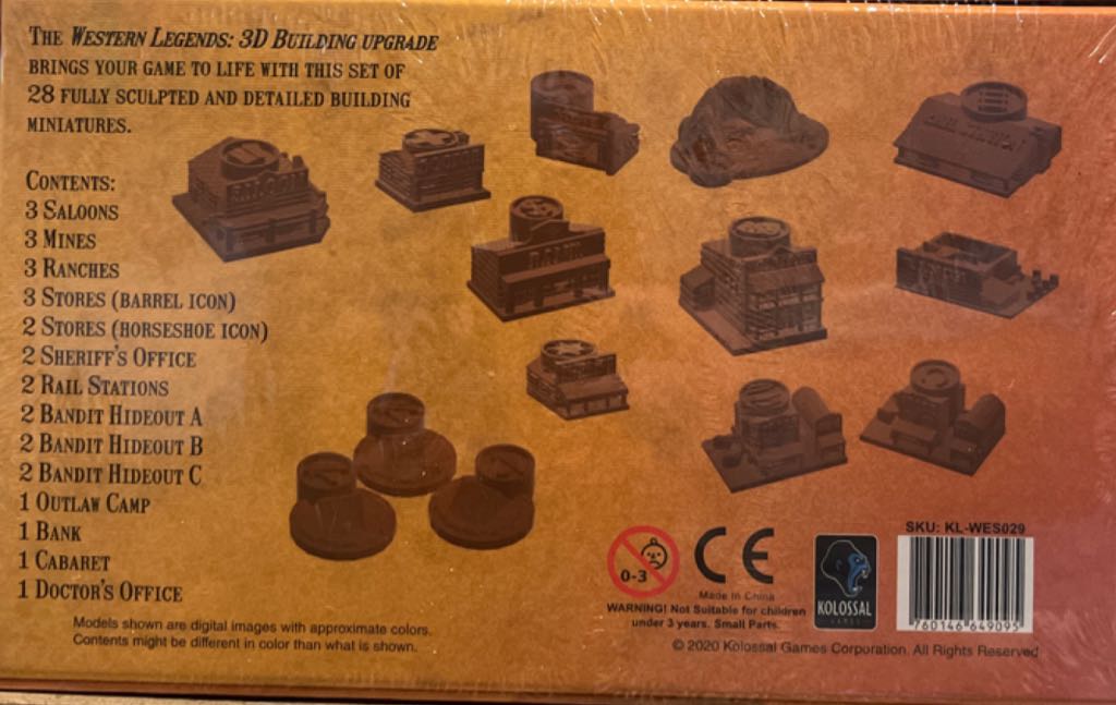 Western Legends: 3-D Building Upgrade  (2-6) board game collectible [Barcode 3760146649095] - Main Image 2
