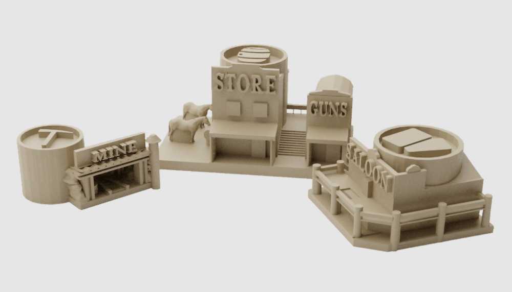 Western Legends: 3-D Building Upgrade  (2-6) board game collectible [Barcode 3760146649095] - Main Image 3