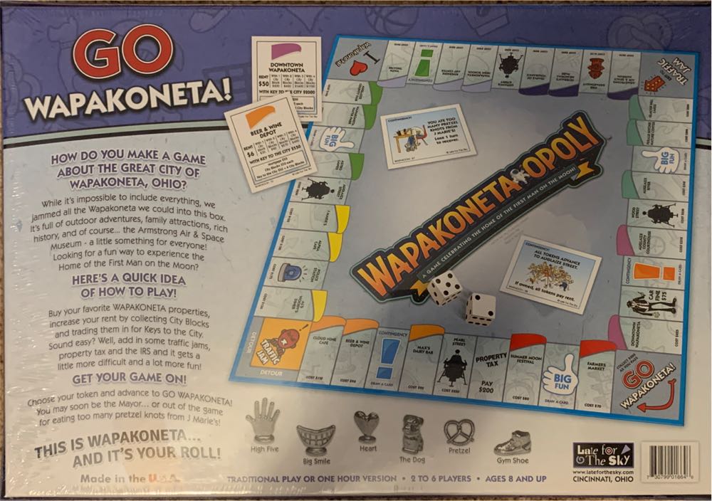 Wapakoneta-Opoly: Monopoly  (2-6) board game collectible [Barcode 730799016646] - Main Image 2