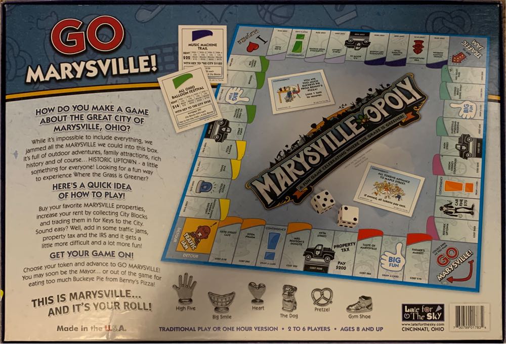 Marysville-Opoly: Monopoly  (2-6) board game collectible [Barcode 730799017834] - Main Image 2