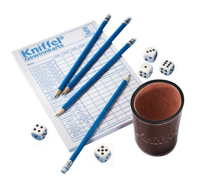 Schmidt Games Yahtzee In Metal Box  (2-6) board game collectible [Barcode 4001504512033] - Main Image 2