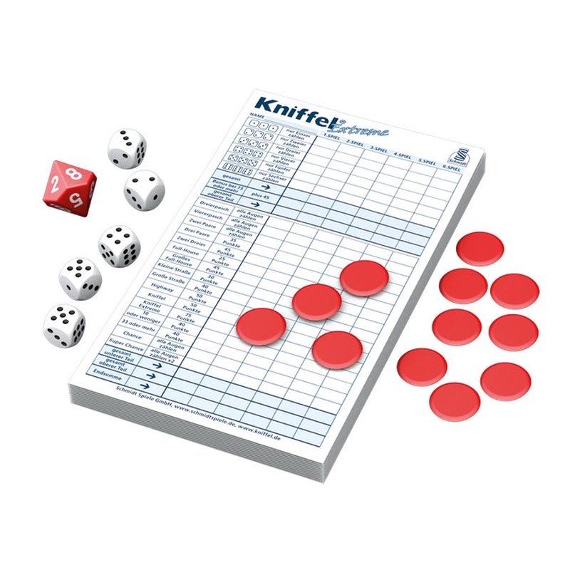 Schmidt Games Yahtzee Extreme In Metal Tin Board Game  (2-4) board game collectible [Barcode 4001504512965] - Main Image 2