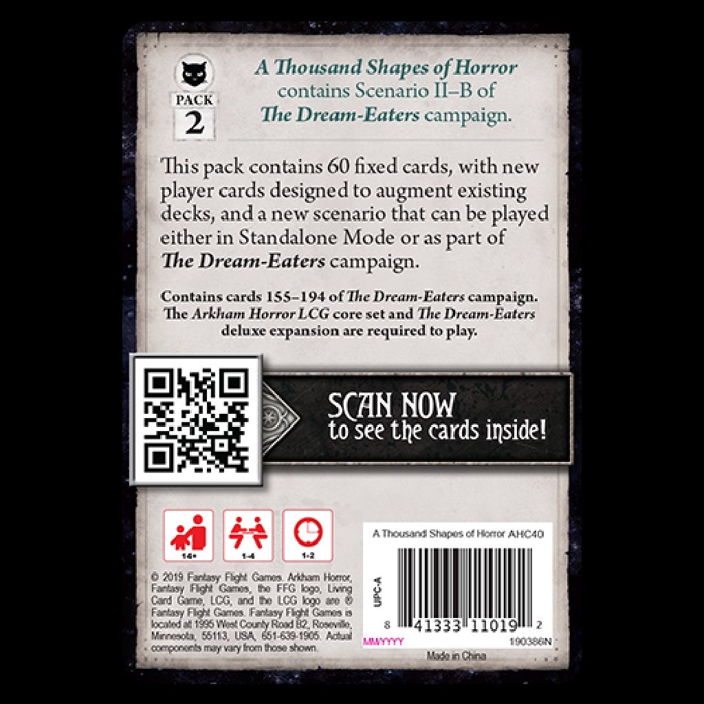A Arkham Horror LCG: Thousand Shapes Of Horror  board game collectible - Main Image 2
