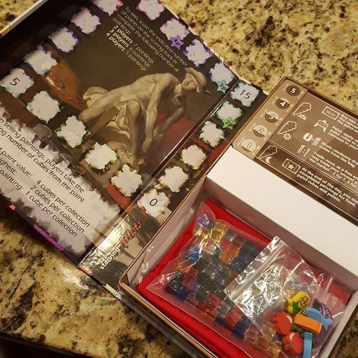 Starving Artists  (1-4) board game collectible - Main Image 2