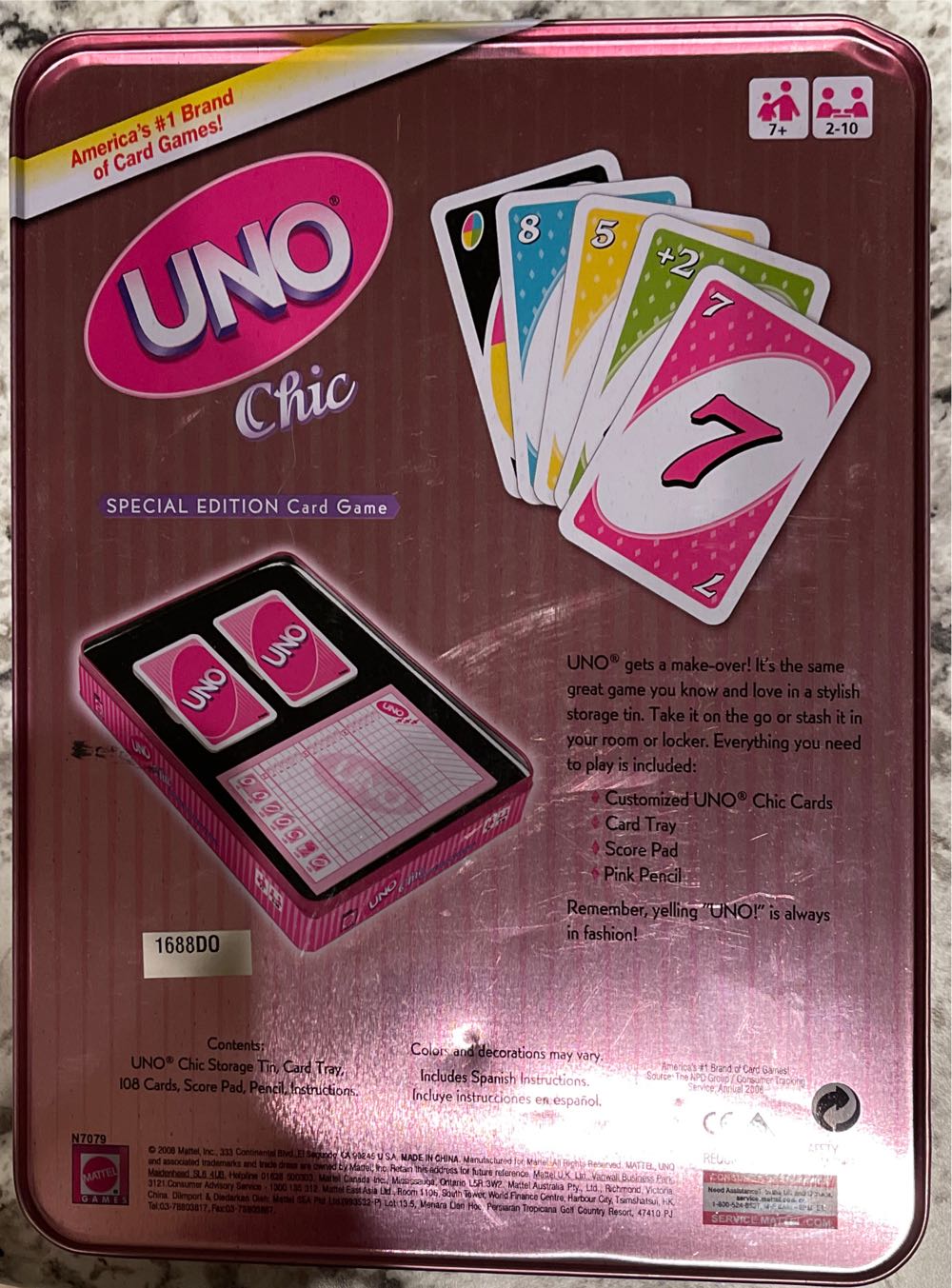 Chic Uno Tin  board game collectible - Main Image 2