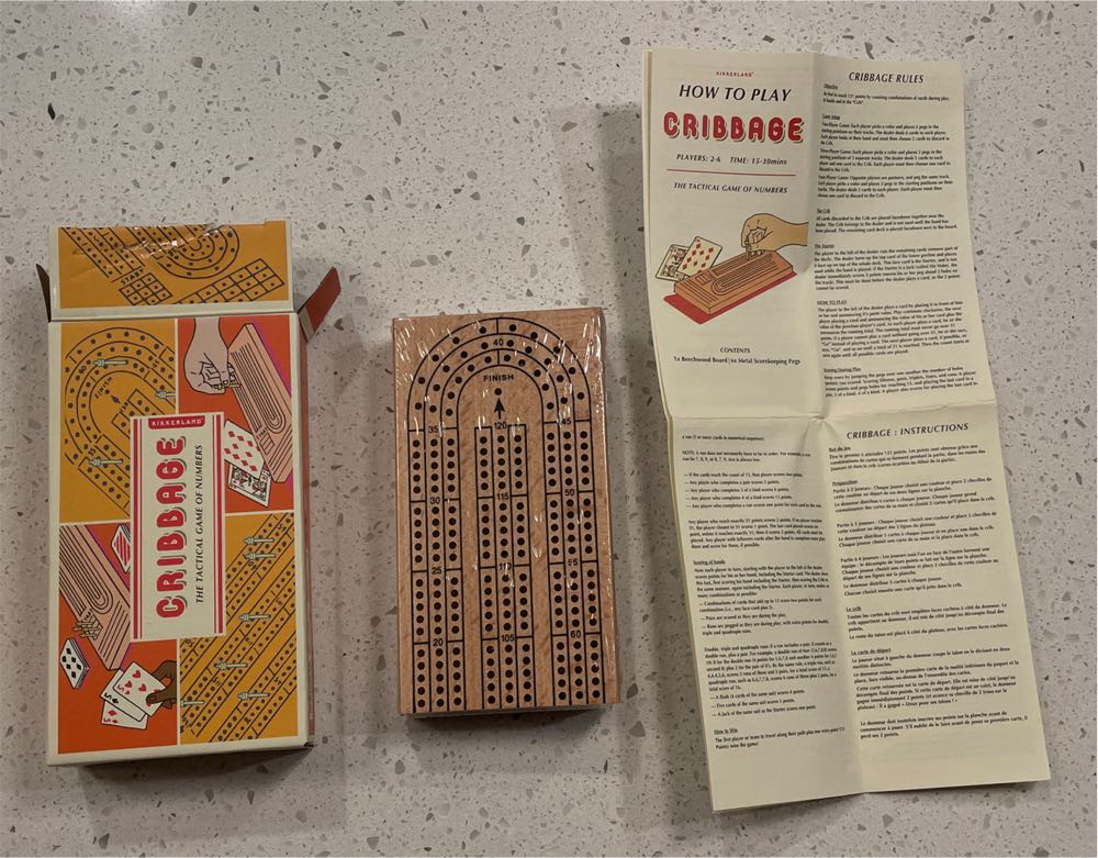 Kikkerland Cribbage Kikkerland  (3 Person Continuous Track) board game collectible [Barcode 612615094741] - Main Image 2