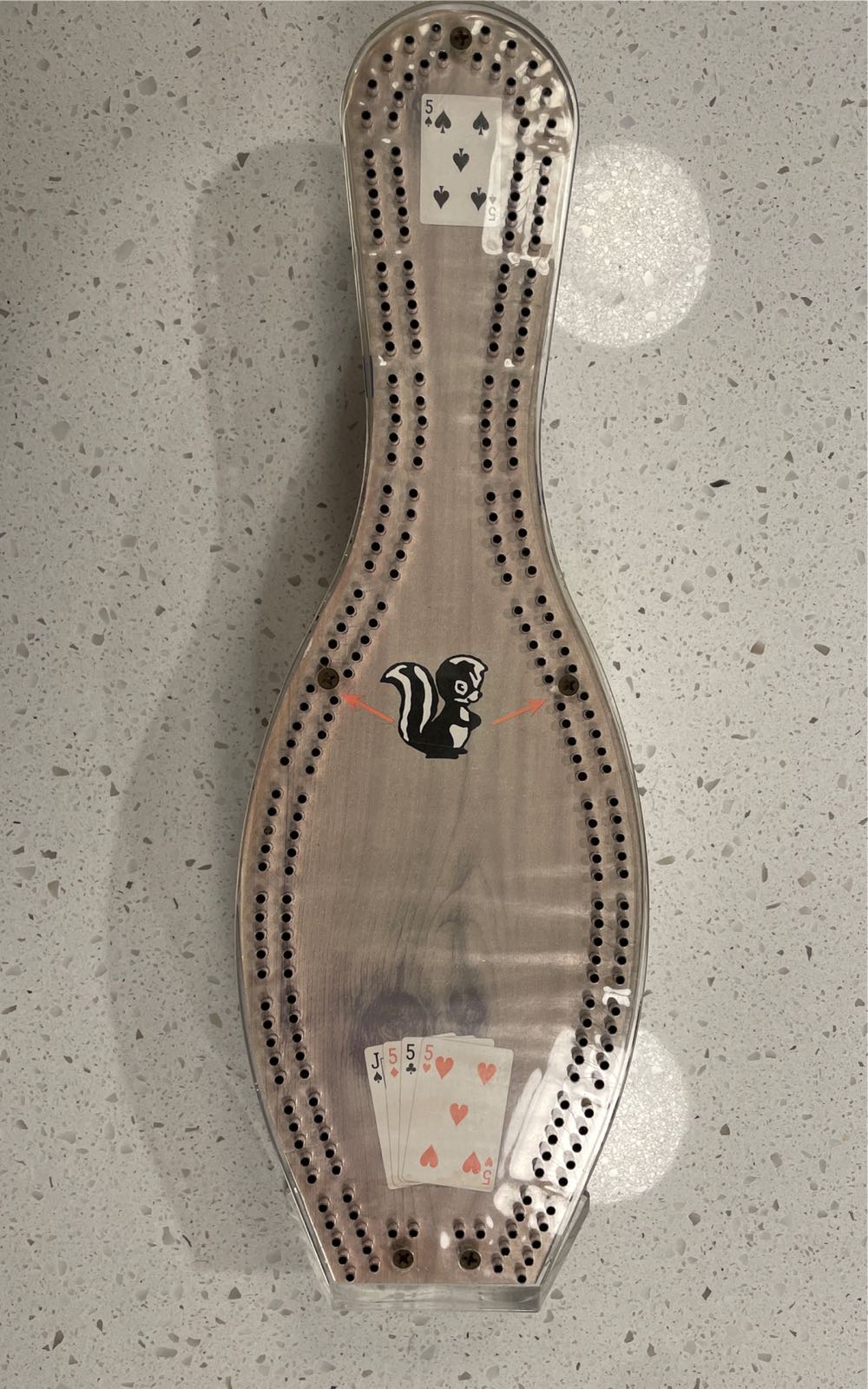 Sport Boards, Inc Cribbage Bowl Boards  (2 Once Around) board game collectible - Main Image 2