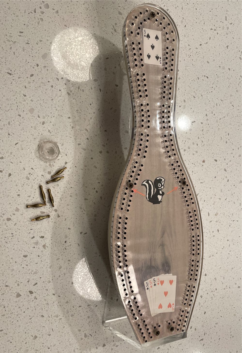 Sport Boards, Inc Cribbage Bowl Boards  (2 Once Around) board game collectible - Main Image 3