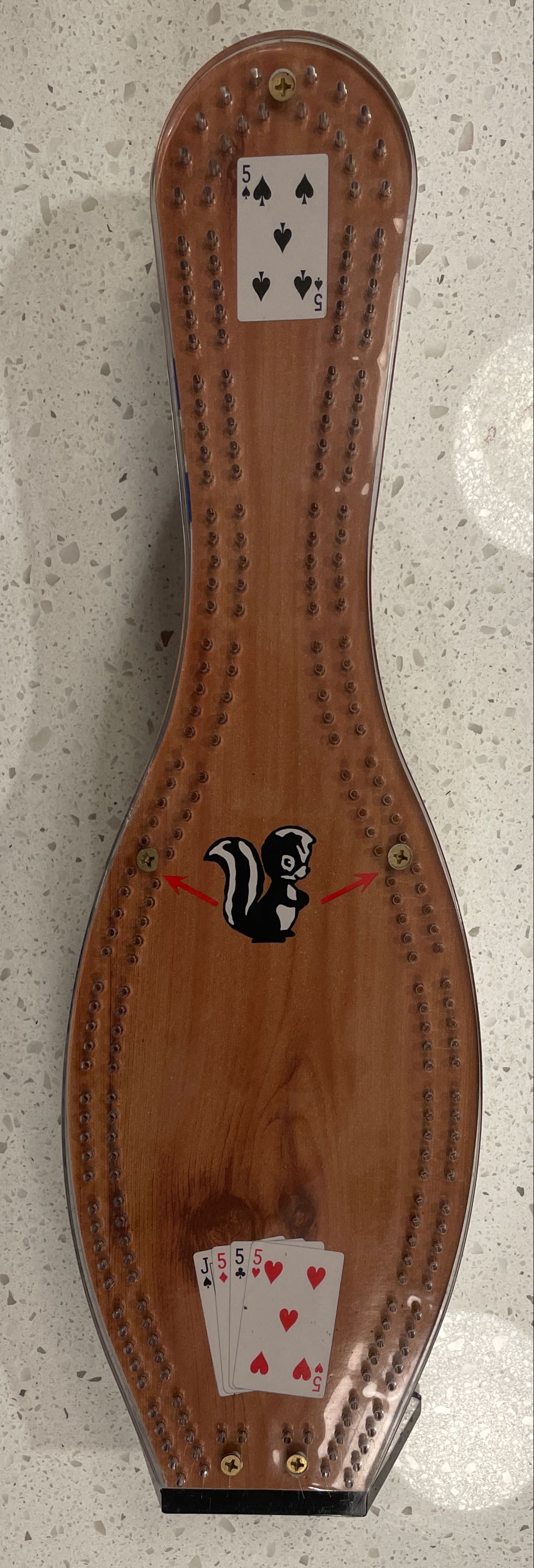 Sport Boards, Inc Cribbage Bowl Boards  (2 Players Once Around) board game collectible - Main Image 2