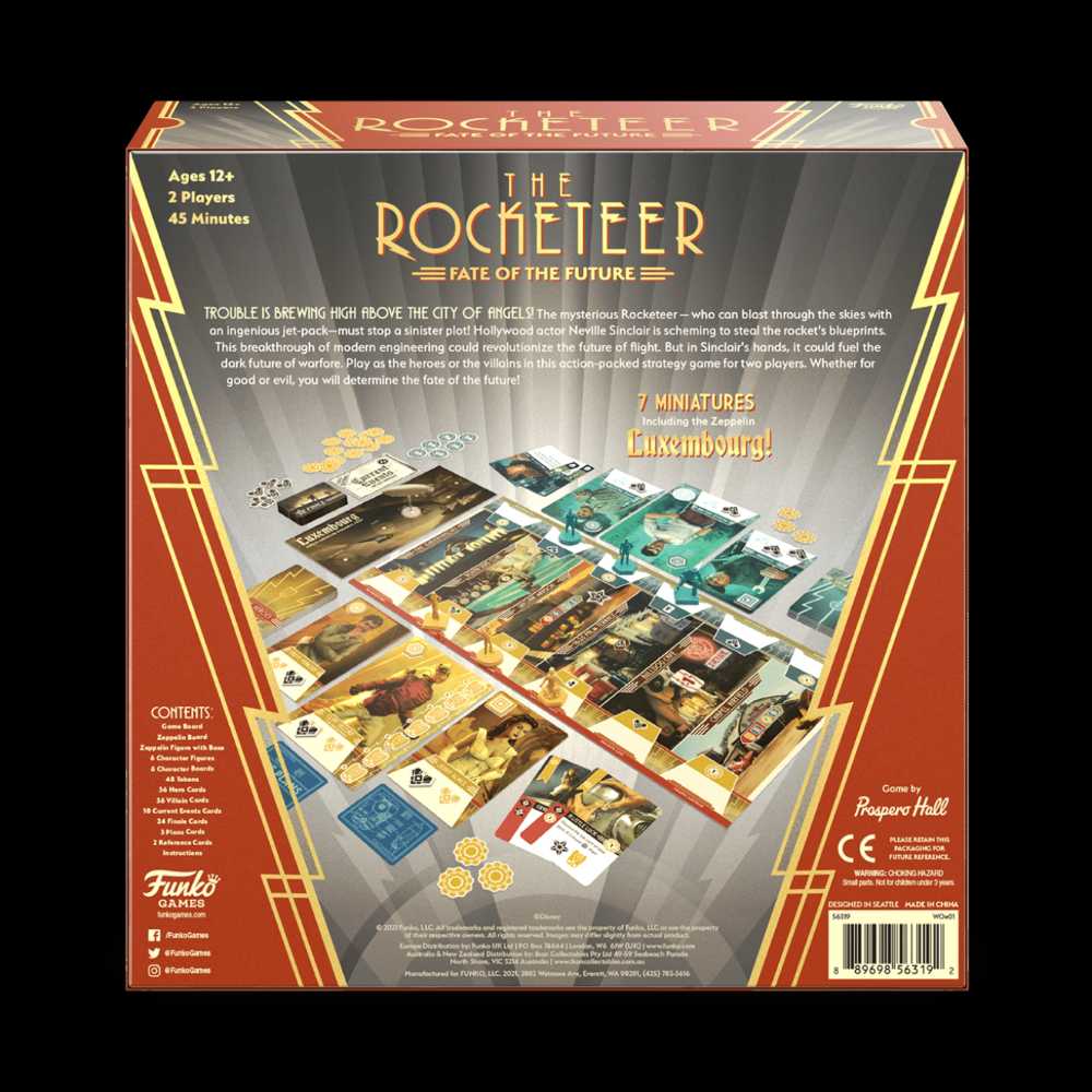 The Rocketeer Fate Of The Future  (2) board game collectible [Barcode 889698563192] - Main Image 2