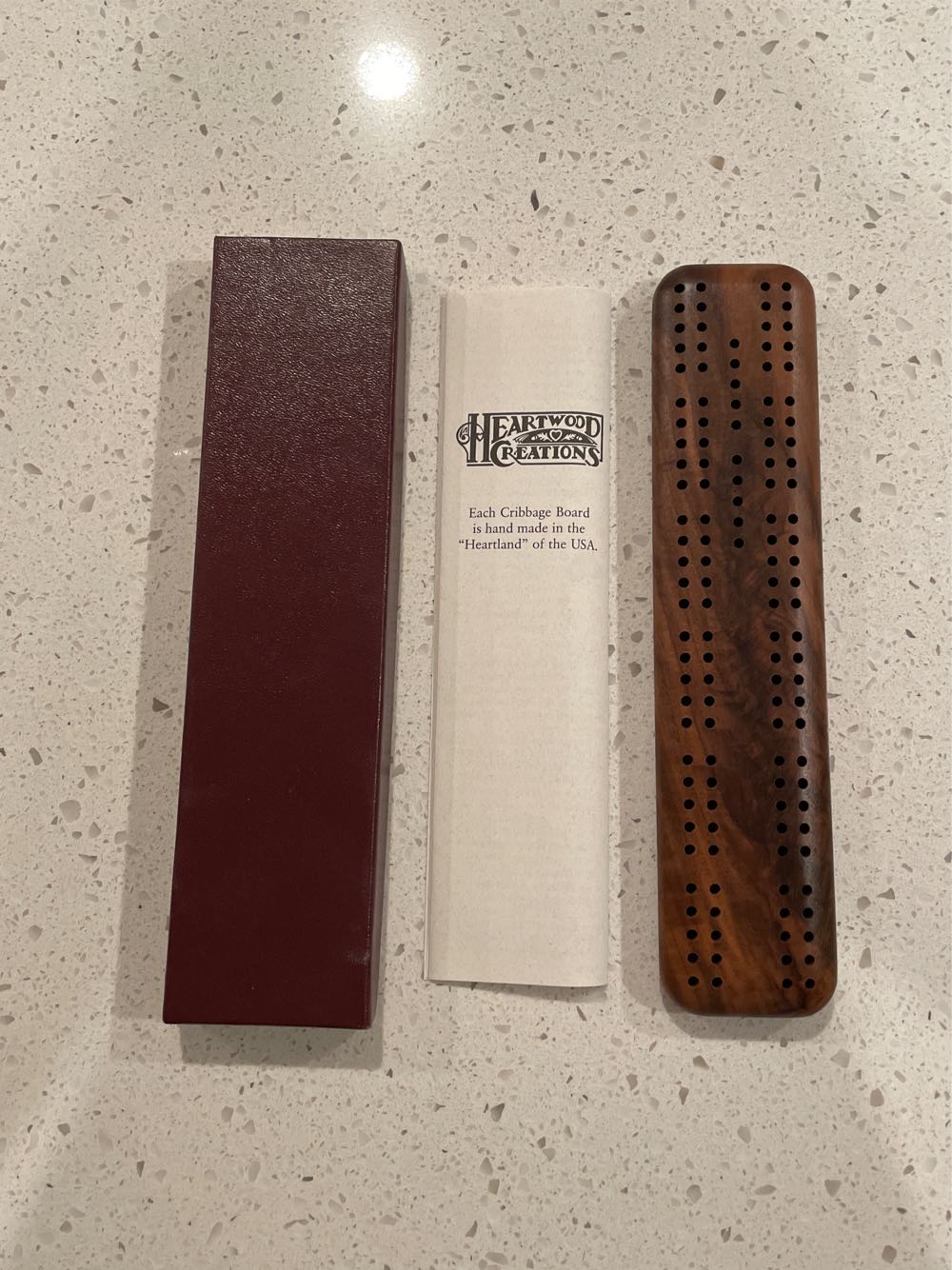 Heartwood Creations Small Cribbage Board  (2 Twice Around) board game collectible - Main Image 3