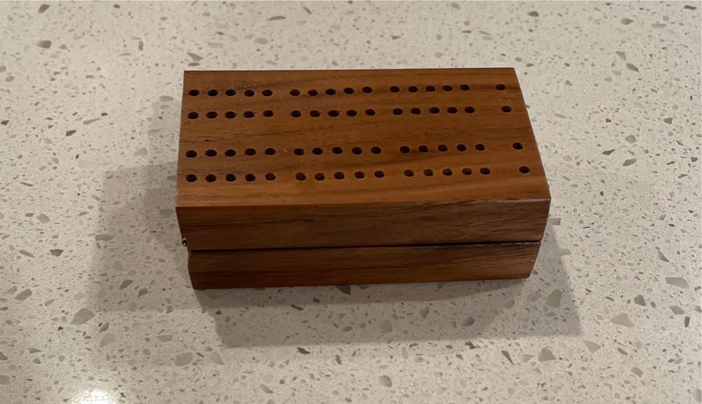 Pacific Game Co No 703 Folding Cribbage Board  (2 Twice Around) board game collectible - Main Image 2