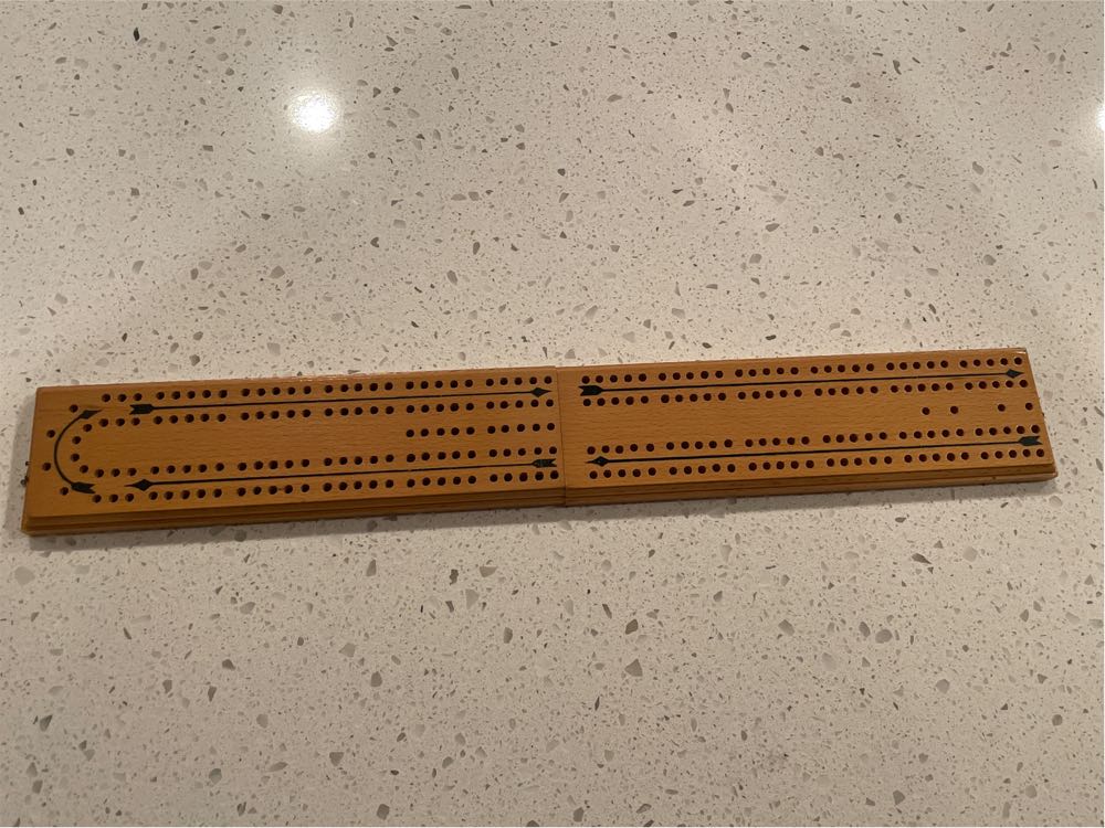 Drueke and Sons No 11 Alternate Cribbage Board  (2 Once Around) board game collectible - Main Image 2