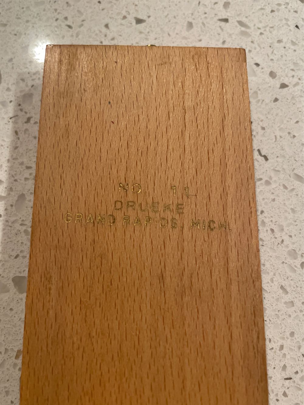 Drueke and Sons No 11 Alternate Cribbage Board  (2 Once Around) board game collectible - Main Image 3