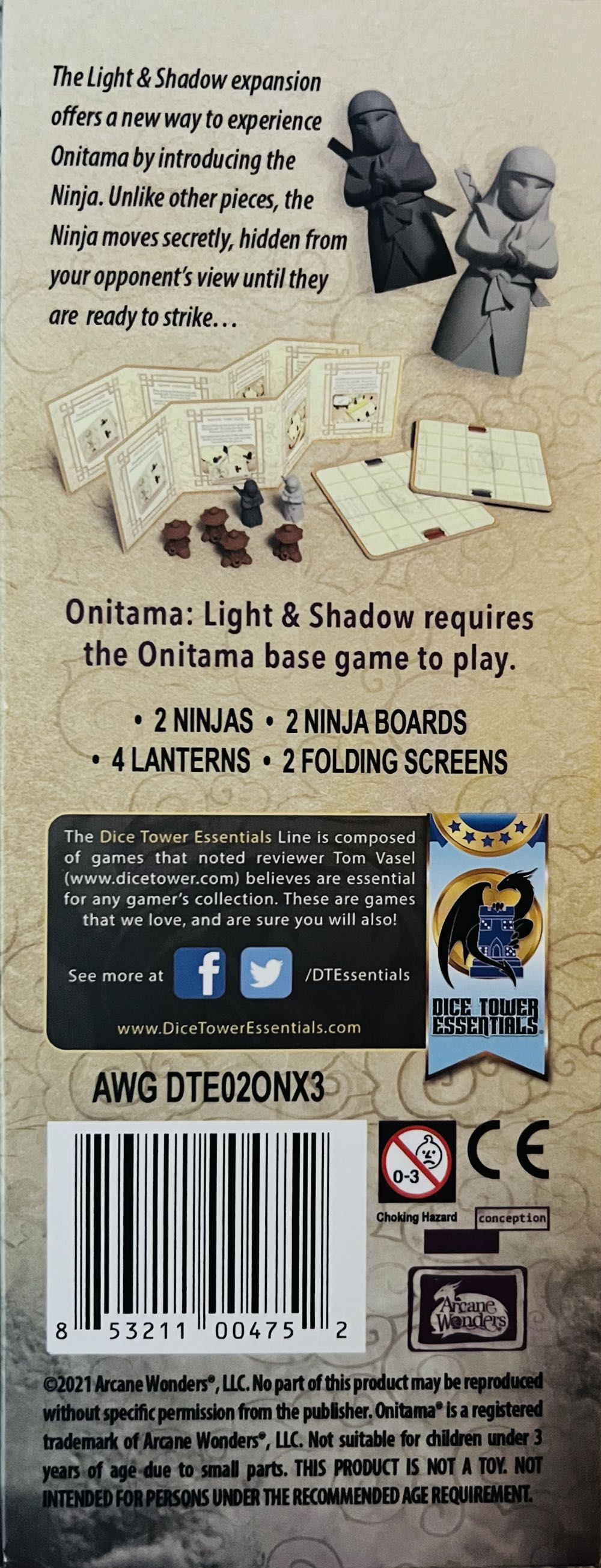 Onitama: Light And Shadow  (2) board game collectible [Barcode 853211004752] - Main Image 2