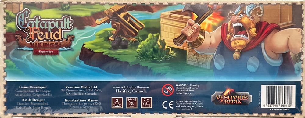 Catapult Kingdoms: Vikings Expansion  board game collectible [Barcode 637740860115] - Main Image 3