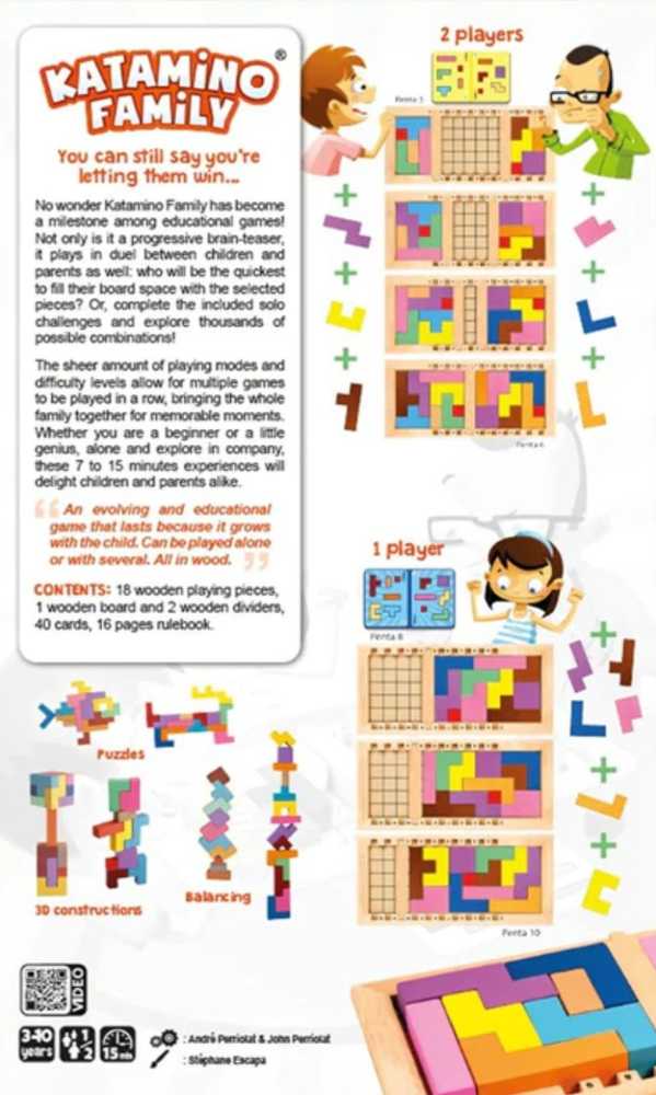 Katamino Family  (1-2) board game collectible [Barcode 3421271316022] - Main Image 2