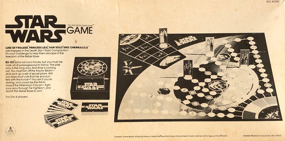 Escape From Death Star [1977 Parker French/English Edition]  (2-4) board game collectible - Main Image 2