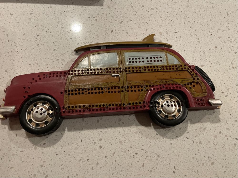 Outside Inside Woody Cribbage Board  (2 Once Around) board game collectible [Barcode 090497998966] - Main Image 2