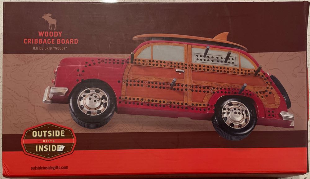 Outside Inside Woody Cribbage Board  (2 Once Around) board game collectible [Barcode 090497998966] - Main Image 4