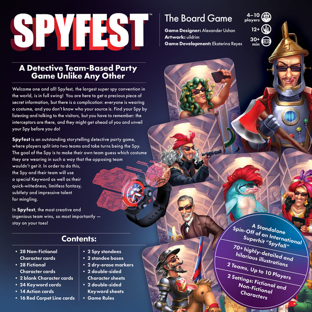 Spyfest  (4-10) board game collectible [Barcode 814552028678] - Main Image 2