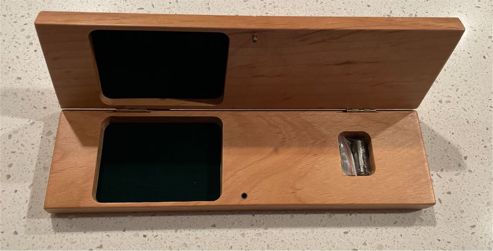 Unknown Maker Lazer Engraved Cribbage Board  (3 Players Twice Around) board game collectible - Main Image 2