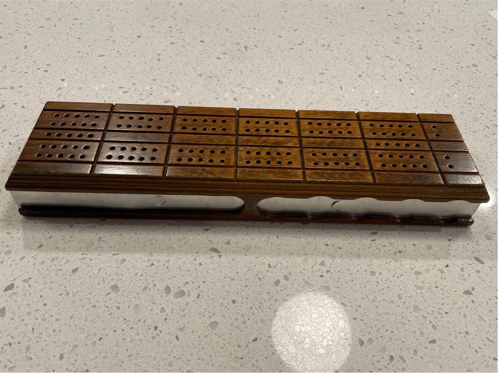 Drueke and Sons No 42 Cribbage Board  (2 Twice Around) board game collectible - Main Image 2